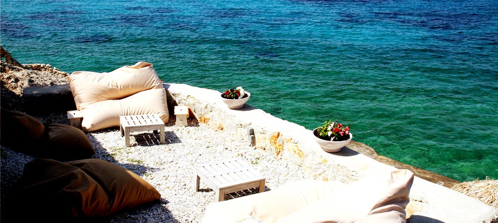 Nature and sights of Agistri, Saronic Gulf, Greece