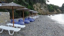 Megalas Mourtias beach on the island of Alonissos in Greece