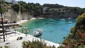 Votsi beach on the island of Alonissos in Greece