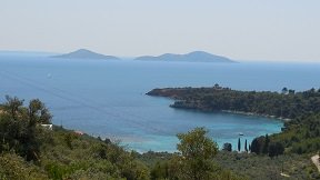 Tzortzi Gialos beach on the island of Alonissos in Greece