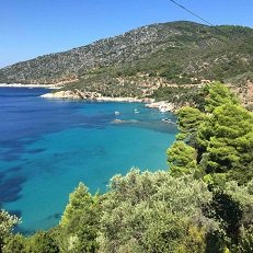 Tzortzi Gialos beach on the island of Alonissos in Greece
