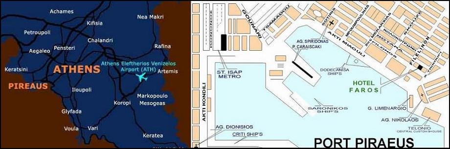 map of Piraeus