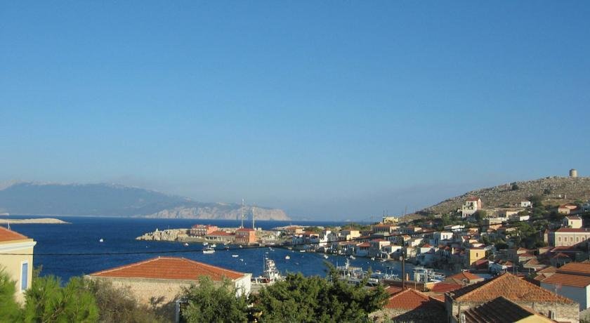 Beaches of the island of Chalki, the Dodecanese, Greece