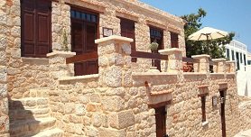 Chorio, the old capital of Chalki, Greece