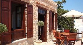 Chorio, the old capital of Chalki, Greece