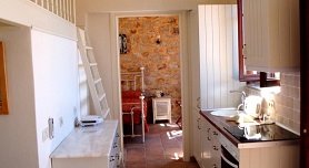 Chorio, the old capital of Chalki, Greece