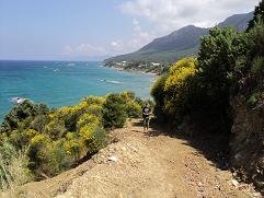 Corfu, webmaster Hans Huisman in Kanouli