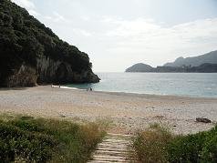 Corfu, Rovinia Beach near Liapades