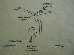 Cretan Corner Taverna in Megala Chorafia, Crete, Kreta.