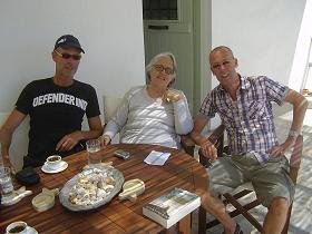 The two of us and Lillian at the new Mike's Place