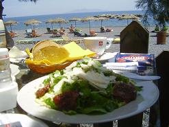 Santorini, Kamari, Levante Caf�, restaurant & cocktailbar