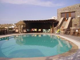 Villa Konstantin in Mykonos town, the pool