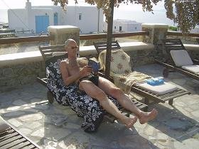 Villa Konstantin in Mykonos town, at the pool