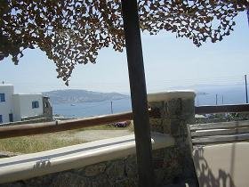 Villa Konstantin in Mykonos town, view from the pool
