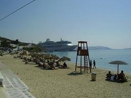 Agios Stefanos Beach in Mykonos