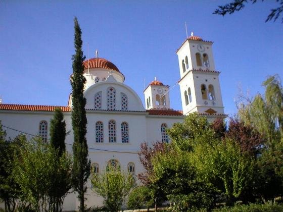 De kerk in Kandanos.