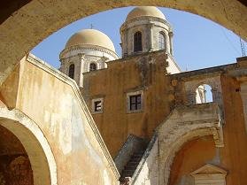 Agia Triada monastery, Akrotiri, Crete.