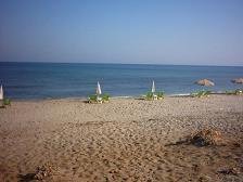 Het strand Analipsi.