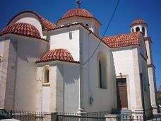 The church on the village square in Anopolis.