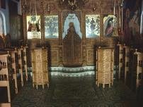 The inside of the church.