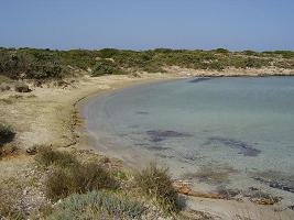 strand bij Antiparos stad