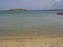 strand bij Antiparos stad
