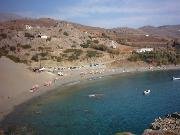 Het strand van Agios Pavlos.