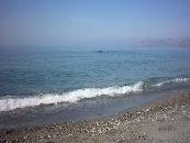 Het uitzicht vanaf het strand.