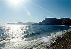 Giosonas beach in the north-east of Chios