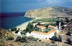 Agia Marcella beach on the west coast of Chios