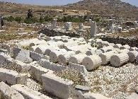 Delos island colums