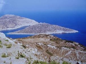 Skoulonissi island on the coastline of Donoussa