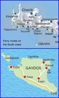 plattegrond van Gavdos