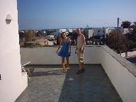 Anna en Wilbert on one of the terraces