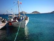 Een kaik in Kalafatis