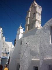 Een kerk in Mykonos stad