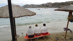 Inside the Agia Pelagia church