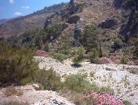 De zee aan het einde van de kloof bij Sougia