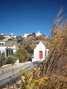A street near Megali Beach in Mykonos town