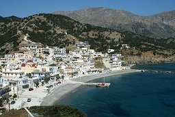 The harbour of Diafani in the north of Karpathos