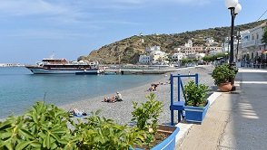 The harbour of Diafani in the north of Karpathos