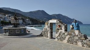 The harbour of Diafani in the north of Karpathos