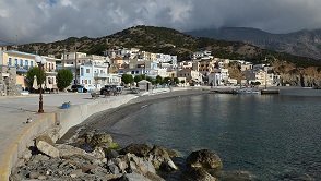 The harbour of Diafani in the north of Karpathos
