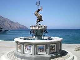 The harbour of Diafani in the north of Karpathos