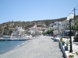 The harbour of Diafani in the north of Karpathos
