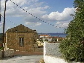 Het dorp Aspro bij Almirida, Kreta