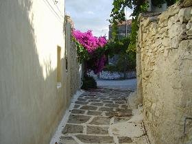 Het dorp Aspro bij Almirida, Kreta