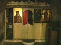 De binnenkant van de kerk.