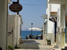 Kalamaki beach on Crete, het strand van Kalamaki op Kreta