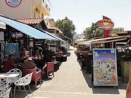 Kalamaki beach on Crete, het strand van Kalamaki op Kreta